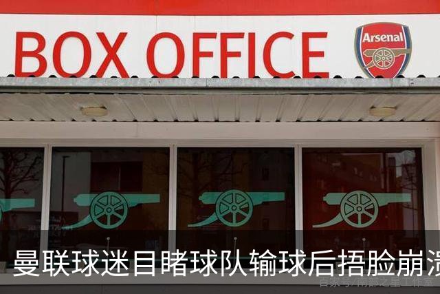 曼联球迷目睹球队输球后捂脸崩溃，自嘲被天空体育拍成荧光棒